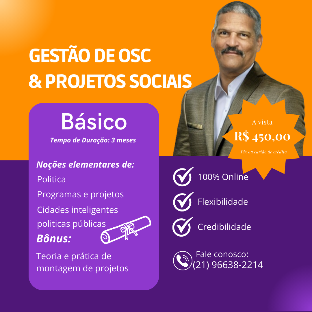 Gestão de osc & projetps sociais - Curso Básico